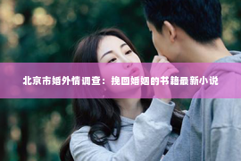 北京市婚外情调查：挽回婚姻的书籍最新小说