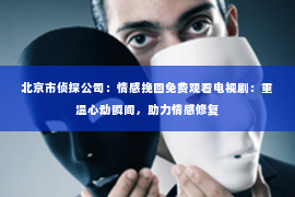 北京市侦探公司：情感挽回免费观看电视剧：重温心动瞬间，助力情感修复