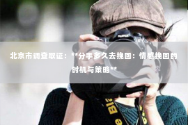 北京市调查取证：**分手多久去挽回：情感挽回的时机与策略**