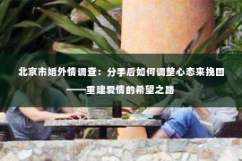 北京市婚外情调查：分手后如何调整心态来挽回——重建爱情的希望之路