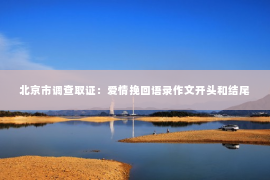 北京市调查取证：爱情挽回语录作文开头和结尾