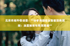 北京市婚外情调查：**分手挽回但女友看到我就烦：深度解析与有效策略**
