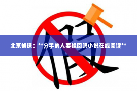 北京侦探：**分手的人要挽回吗小说在线阅读**