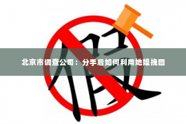 北京市调查公司：分手后如何利用她姐挽回
