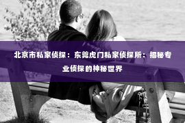 北京市私家侦探：东莞虎门私家侦探所：揭秘专业侦探的神秘世界